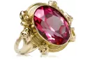 Ring Vintage Jewlery Ruby 14K Yellow gold vrc100y